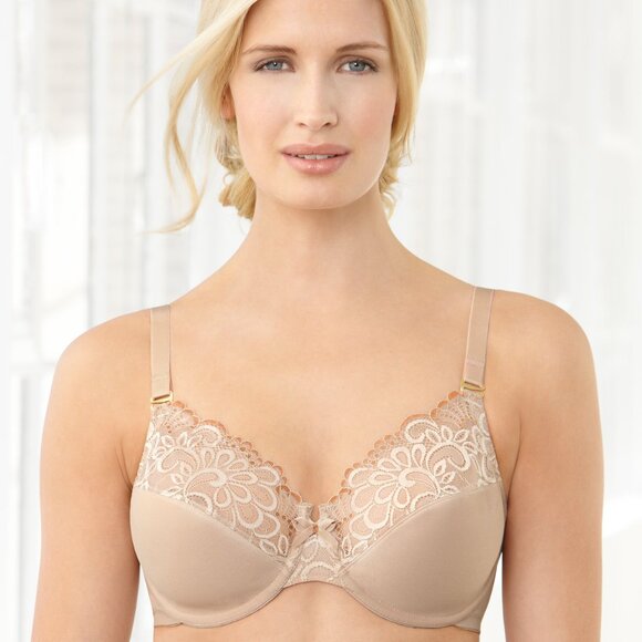 CONVERTIBLE Bra 40B ~Wear 3-Ways! Criss-Cross Backless Halter UNDERWIRE Nude NEW - Picture 14 of 15